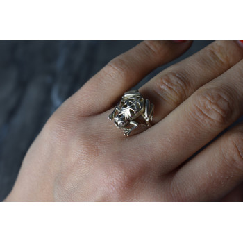 Sky Jewelry Серебряное кольцо *Жабка*