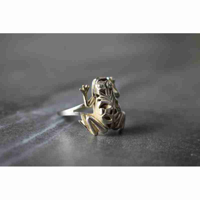 Sky Jewelry Серебряное кольцо *Жабка*