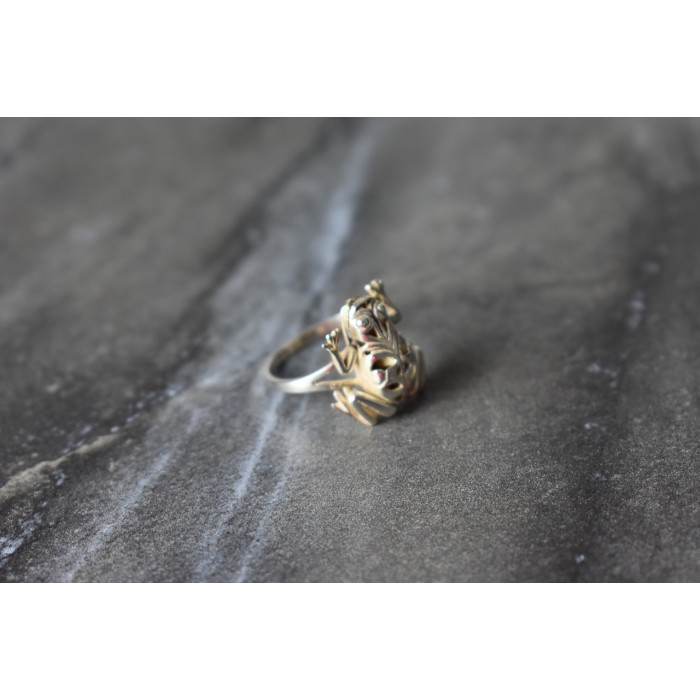 Sky Jewelry Серебряное кольцо *Жабка*