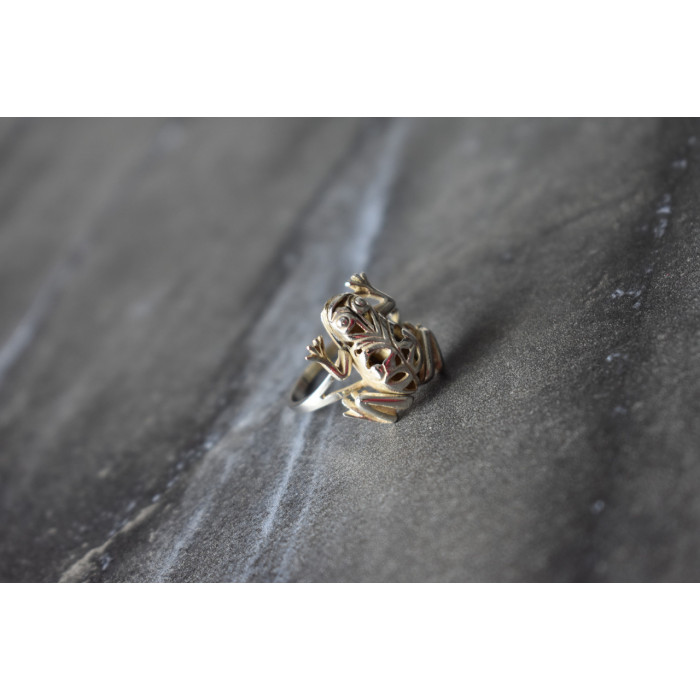 Sky Jewelry Серебряное кольцо *Жабка*