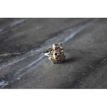 Sky Jewelry Серебряное кольцо *Жабка*
