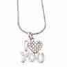 Sky Jewelry Серебряная цепочка с кулоном  I LOVE YOU
