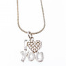 Sky Jewelry Серебряная цепочка с кулоном  I LOVE YOU