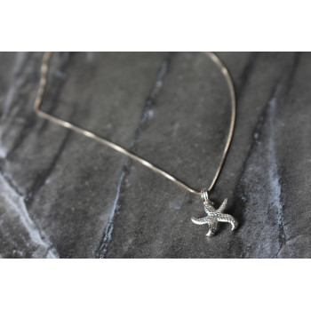 Sky Jewelry Серебряная цепочка с кулоном *Морская Звезда*