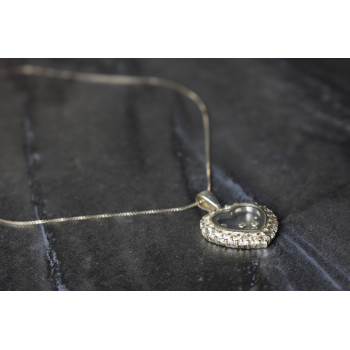 Sky Jewelry Серебряная цепочка с кулоном Сердце