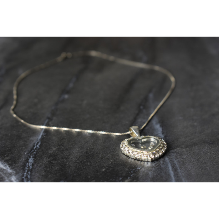 Sky Jewelry Серебряная цепочка с кулоном Сердце