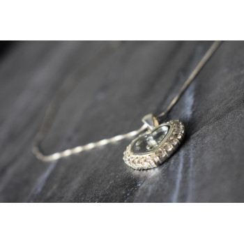 Sky Jewelry Серебряная цепочка с кулоном Сердце