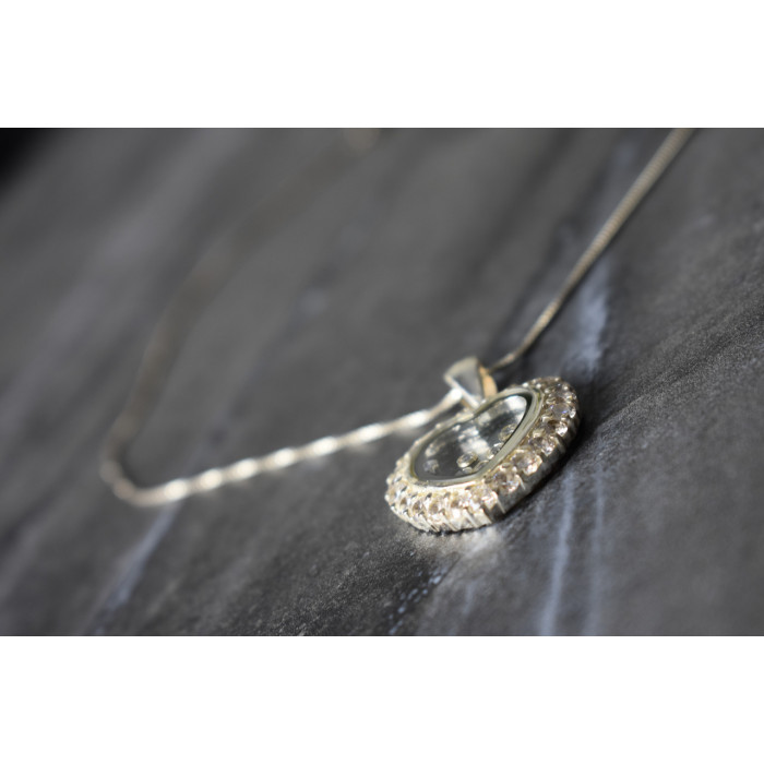 Sky Jewelry Серебряная цепочка с кулоном Сердце