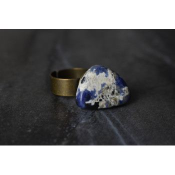 Sky Jewelry Дизайнерское Кольцо с камнем Содалит