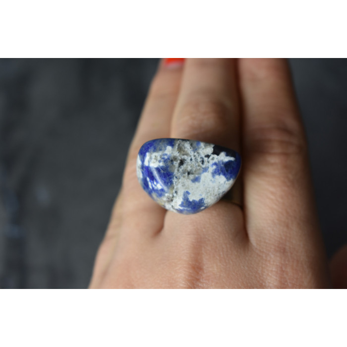 Sky Jewelry Дизайнерское Кольцо с камнем Содалит