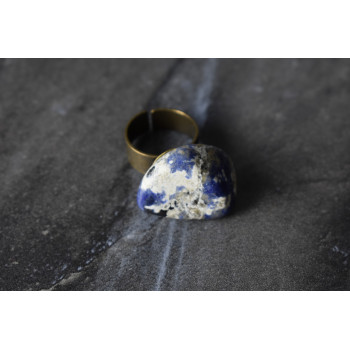 Sky Jewelry Дизайнерское Кольцо с камнем Содалит