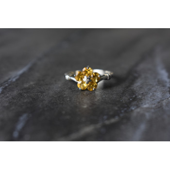 Sky Jewelry Серебряное кольцо 925 пробы с Цитрином