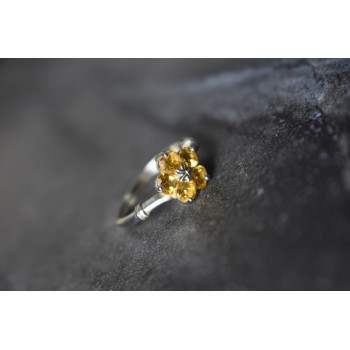 Sky Jewelry Серебряное кольцо 925 пробы с Цитрином