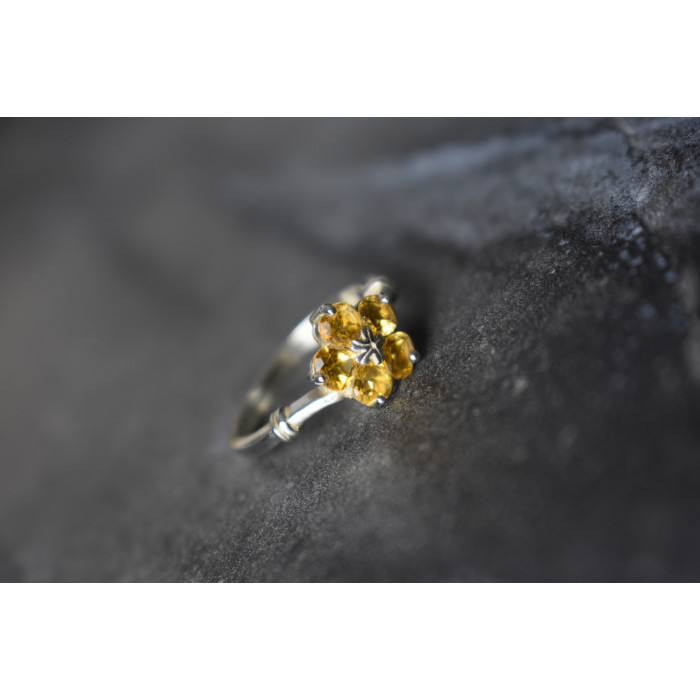 Sky Jewelry Серебряное кольцо 925 пробы с Цитрином