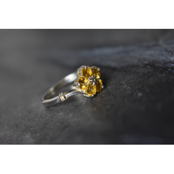 Sky Jewelry Серебряное кольцо 925 пробы с Цитрином