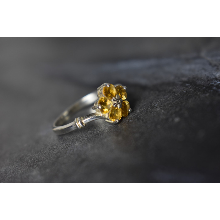 Sky Jewelry Серебряное кольцо 925 пробы с Цитрином