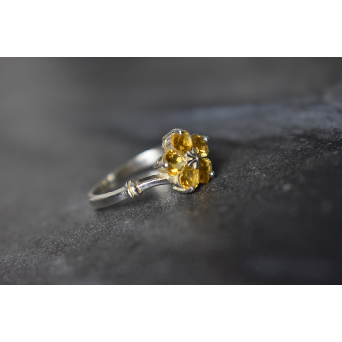 Sky Jewelry Серебряное кольцо 925 пробы с Цитрином