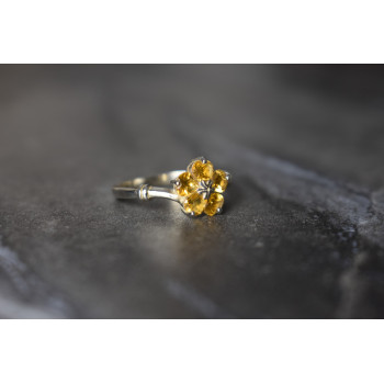 Sky Jewelry Серебряное кольцо 925 пробы с Цитрином