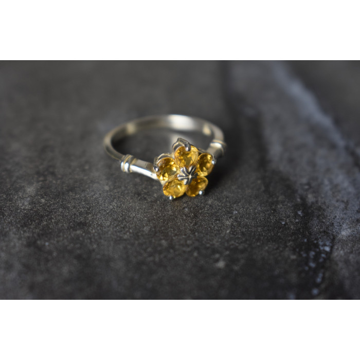 Sky Jewelry Серебряное кольцо 925 пробы с Цитрином