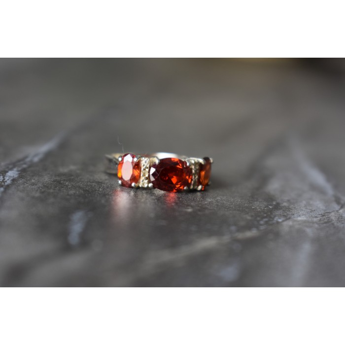 Sky Jewelry Серебряное кольцо 925 пробы с Альмандином