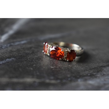 Sky Jewelry Серебряное кольцо 925 пробы с Альмандином