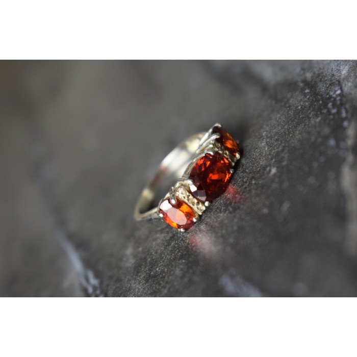 Sky Jewelry Серебряное кольцо 925 пробы с Альмандином