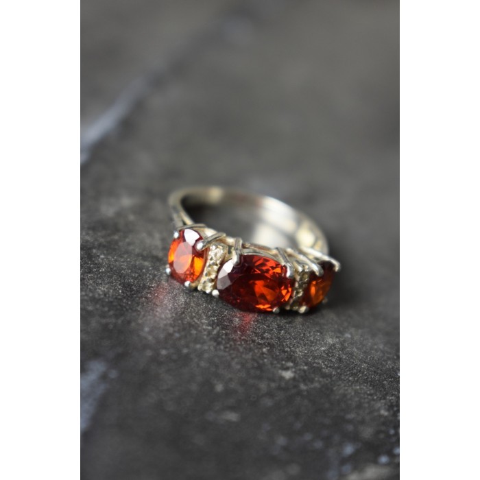 Sky Jewelry Серебряное кольцо 925 пробы с Альмандином