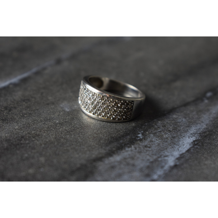 Sky Jewelry Серебряное кольцо с фианитами